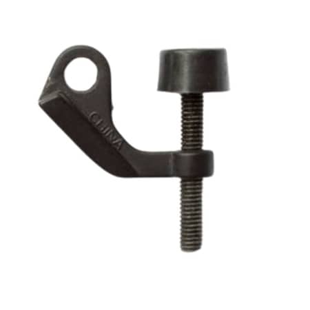 Orca Hardware Hinge Pin Door Stop, With Black Tip, Zinc Alloy, BL Black Finish TH-HPDS-BL